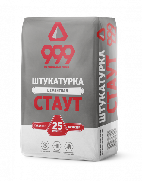 999 Стаут цементная штукатурка (25 кг)