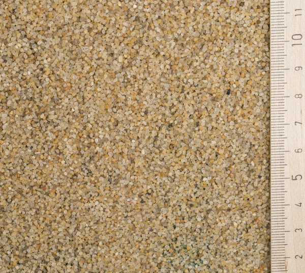 Песок кварцевый  желтый оттертый (0,8-1,6 ) б/б (1т)