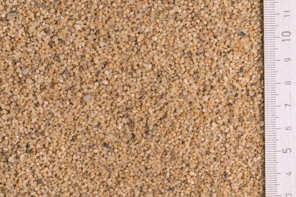 Песок кварцевый желтый оттертый (0,8-2,0 мм) (25 кг)
